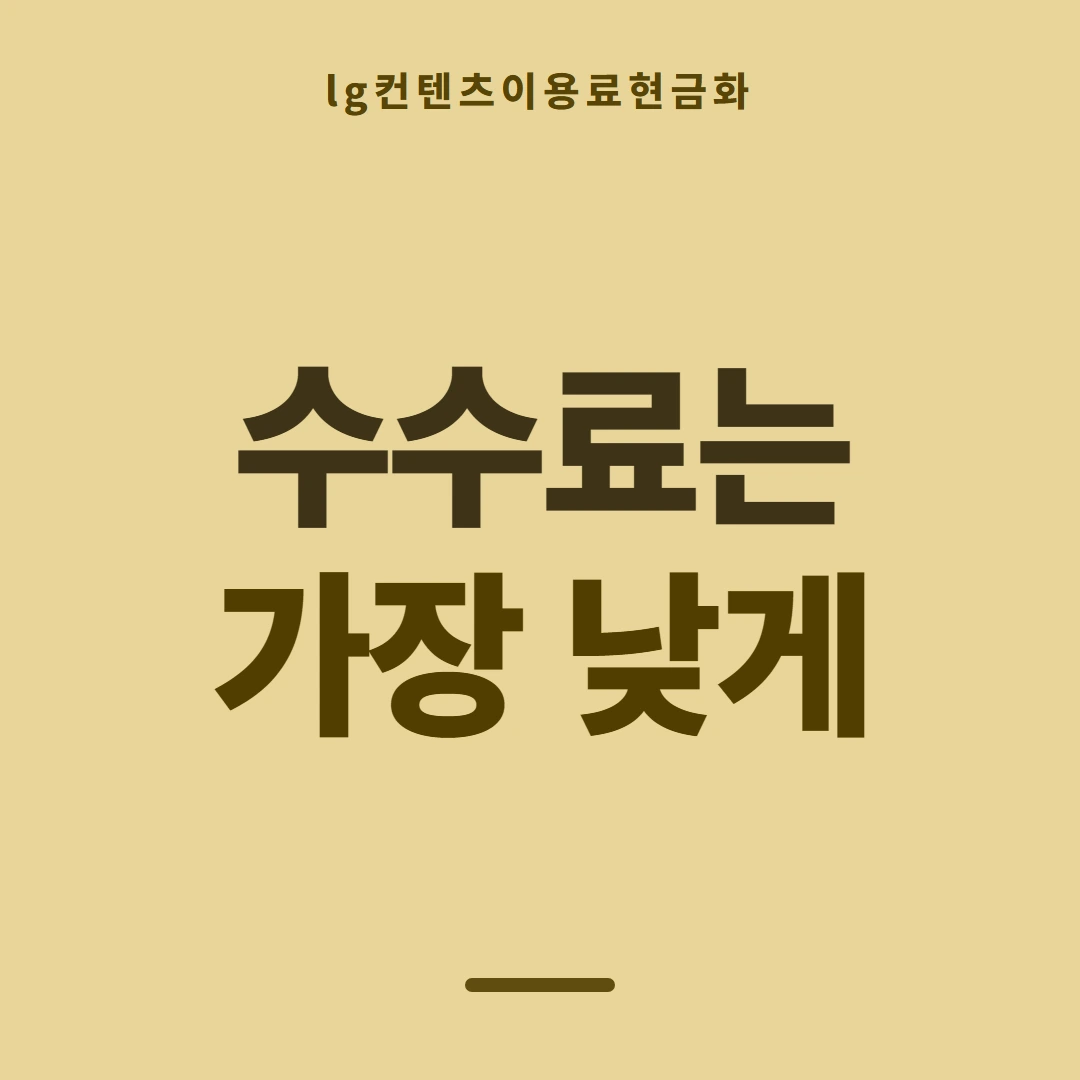 품티켓 LG 콘텐츠이용료 지난 사용 기록 안내 이미지